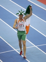 David Gillick. Euroepan Indoor Champion 2007 (Birmingham) at 400m