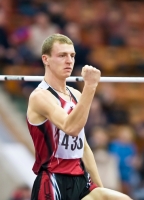 Andrey Teryeshin. Silver medallist Russian Indoor Championships 2008 (Moscow)
