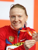 Svetlana Feofanova. Silver medallist at World Indoor Championships 2010. Doha
