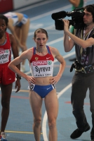 Olesya Syryeva. Silver medallist at European Indoor Championships 2011 at 3000m 
