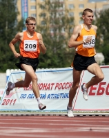 Vyacheslav Sokolov. Silver at Russian Championships 2011 at 1500m