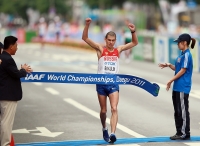 World Championships 2011 foto from Daegu. Winner at walk at 50km. Sergey Bakulin