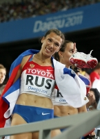 Anastasiya Kapachinskaya. Bronze medallist at World Championships 2011 at 4x400m 

