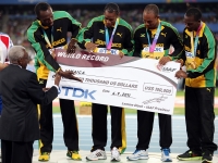Usain Bolt. World Champion 2011 (Daegu) at 4x100m