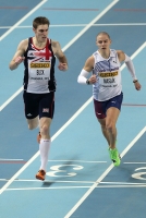 World Indoor Championships 2012 (Istanbul, Turkey). Heats at 400 Metres. Richard Buck (GBR) and Pavel Maslák (CZE)