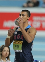 World Indoor Championships 2012 (Istanbul, Turkey). Heptathlon. Shot Put. Ashton Eaton (USA)