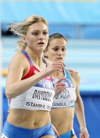 World Indoor Championships 2012 (Istanbul, Turkey). Semi-final at 400m. Irina Davydova 