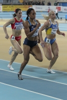 World Indoor Championships 2012 (Istanbul, Turkey)/ Semi-final at 400m. Natasha Hastings (USA), Vania Stambolova (BUL) and Nataliya Pyhyda (UKR)