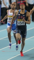 World Indoor Championships 2012 (Istanbul, Turkey). Heats at 4x400 Metres Relay. USA team. Frankie Wright