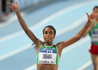 World Indoor Championships 2012 (Istanbul, Turkey). 	Champion at 1500 Metres. Genzebe Dibaba (ETH)