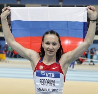 World Indoor Championships 2012 (Istanbul, Turkey). 400 meters Silver. Aleksandra Fedoriva