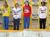 World Indoor Championships 2012 (Istanbul, Turkey). High Jump Champion - Chaunté Lowe (USA), Silver  Anna Chicherova, Antonietta Di Martino (ITA), Ebba Jungmark (SWE)