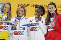 World Indoor Championships 2012 (Istanbul, Turkey). High Jump Champion - Chaunté Lowe (USA), Silver  Anna Chicherova, Antonietta Di Martino (ITA), Ebba Jungmark (SWE)