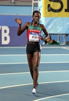 World Indoor Championships 2012 (Istanbul, Turkey). Champion at 800m. Pamela Jelimo (KEN)