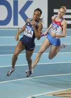World Indoor Championships 2012 (Istanbul, Turkey). 4x400 Metres Relay Final. Kseniya Ustalova and Natasha Hastings