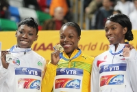 World Indoor Championships 2012 (Istanbul, Turkey). 60 Metres Champion Veronica Campbell-Brown (JAM), Silver Murielle Ahoure (CIV), Bronze Tianna Madison (USA)