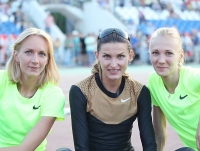 Svetlana Shkolina. Silver at Russian Championships 2012. With Anna Chicherova and Irina Gordeyeva