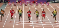 Usain Bolt. 100 m Reigning Olympic Champion, London 2012 
