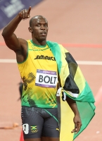 Usain Bolt. 100 m Reigning Olympic Champion, London 2012 
