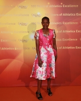 Faith Kipyegon, Kenya. 1500 m World Junior Champion 2012
1500 m World Youth Champion 2011. Red Carpet arrival at the IAAF Centenary Gala Show 