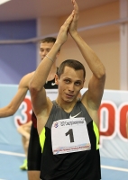 Chuvashia Indoor Cup 2013. Winner at 800m. Yuriy Borzakovskiy
