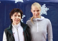 Darya Klishina. Russian Winter 2013. With Galina Chistyakova