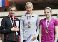 Darya Klishina. Long Jump Russian Indoor Champion 2013. With Olga Kucherenko and Svetlana Denyayeva