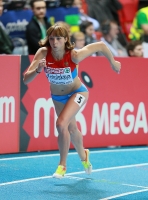 Yelena Kotulskaya (Kofanova). 800v Silver European Indoor Championships 2013, Goteborg