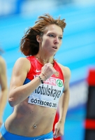 Yelena Kotulskaya (Kofanova). 800v Silver European Indoor Championships 2013, Goteborg