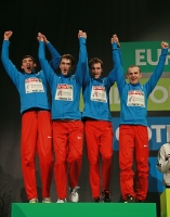 Pavel Trenikhin. 4x400 Metres Silver European Indoor Championships 2013, Goteburg