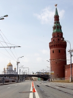 Russian Road Race Championships 2013. Kremlin wall. Water platoon tower