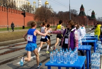 Russian Road Race Championships 2013. Kremlevskaya Embankment. Food point