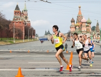 Russian Road Race Championships 2013. Red Square. Fyedor Shutov (N 20), Artyem Aplachkin (N 163), Dmitriy Mityaev (N 25), Artyem Alekseyev (N 1)