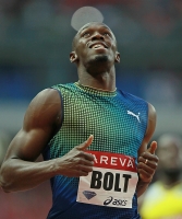 Usain Bolt. Paris, FRA. Meeting Gaz de France. 200m