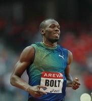 Usain Bolt. Paris, FRA. Meeting Gaz de France. 200m