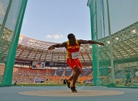 IAAF World Championships 2013, Moscow. Discus Throw Men. Jennifer Frank Casanas, ESP