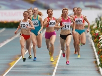 Russian Championships 2013. 1 Day. 800m. Anna Konovalova (330), Yekaterina Sharmina (14), Svetlana Uloga (720), Polina Dontsova (393), Yekaterina Pelevina (652)