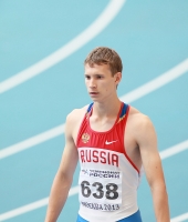 Russian Championships 2013. 1 Day. 100 Metres.  Denis Ogarkov (638)
