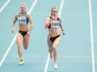 Russian Championships 2013. 1 Day. 100 Metres. Olga Teryekhina (130), Yuliya Kashina (580)