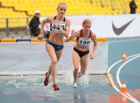 Russian Championships 2013. 1 Day. 3000 m steeple. Natalya Tarntinova ( 156), Olga Tarantinova ( 463)
