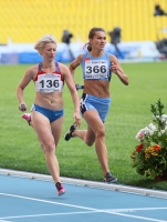 Russian Championships 2013. 4 Day. 4 x 400 m. Nadezhda Alekseyeva and Liliya Molgachyeva