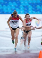Russian Championships 2014, Kazan. Day 1. 3000m steep. Natalya Pendyukhova ( 655), Olga Gorshkova ( 854)