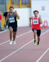Russian Championships 2014, Kazan. Day 1. 100m. Daniil Smirnov, Maksim Fayzulin