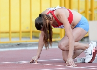 Russian Championships 2014, Kazan. Day 2. 100 Metres. Semi-Final. Yuliya Chermoshanskaya 