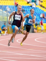 Russian Championships 2014, Kazan. Day 3. 200 Metres. Semi-Final. Aleksandr Khyutte, Vadim Kolesnichenko