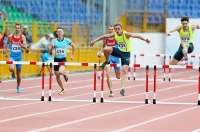Russian Championships 2014, Kazan. Day 3. 400 Metres Hurdles. Final. Ivan Shablyuyev ( 225), Nikita Andriyanov ( 376), Denis Kudryavtsev ( 331), Timofey Chalyi ( 373)