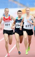 Russian Championships 2014, Kazan. Day 4. 800m . Final. Vlas Bredikhin ( 294), Vitaliy Isachenko ( 891), Kirill Simakov ( 877)