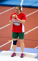 Anita Marton. Shot European Indoor Champion 2015, Praha