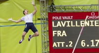 Prague 2015 European Athletics Indoor Championships. Pole Vault Men Final. Champion Renaud LAVILLENIE, FRA