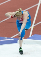Prague 2015 European Athletics Indoor Championships. Shot Put Women Final. Anastasiya Podolskaya (Bessoltseva), RUS